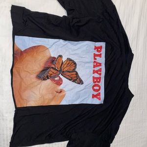 Over side playboy tshirt